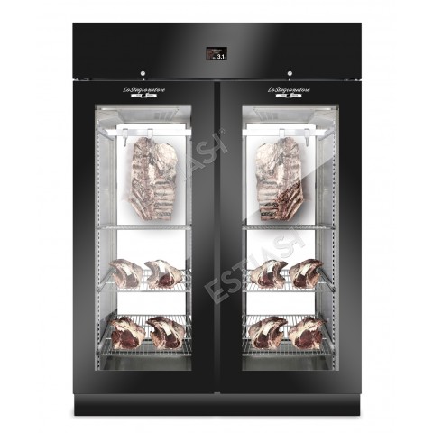 Dry aging refrigerator EVERLASTING MEAT 1500 BLACK PANORAMA with 2 years warranty