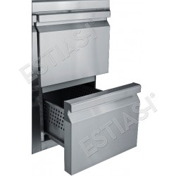 Refrigerated preparation counter 134.5x70εκ for 7 GN 1/4 INOMAK