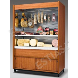 Refrigerated merchandiser 151cm with storage cabinet