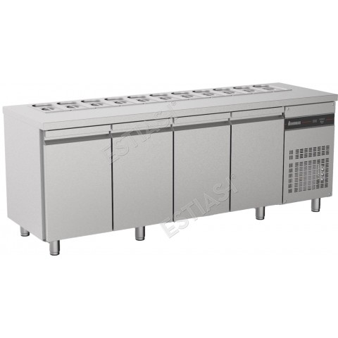 Refrigerated counter 224.2x70εκ for 11 GN 1/3 INOMAK