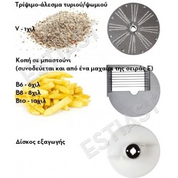 Grater for cheese powder and slicer for fryed potato