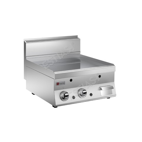 Gas griddle 80cm with flat inox plate BARON N6FTT/G803